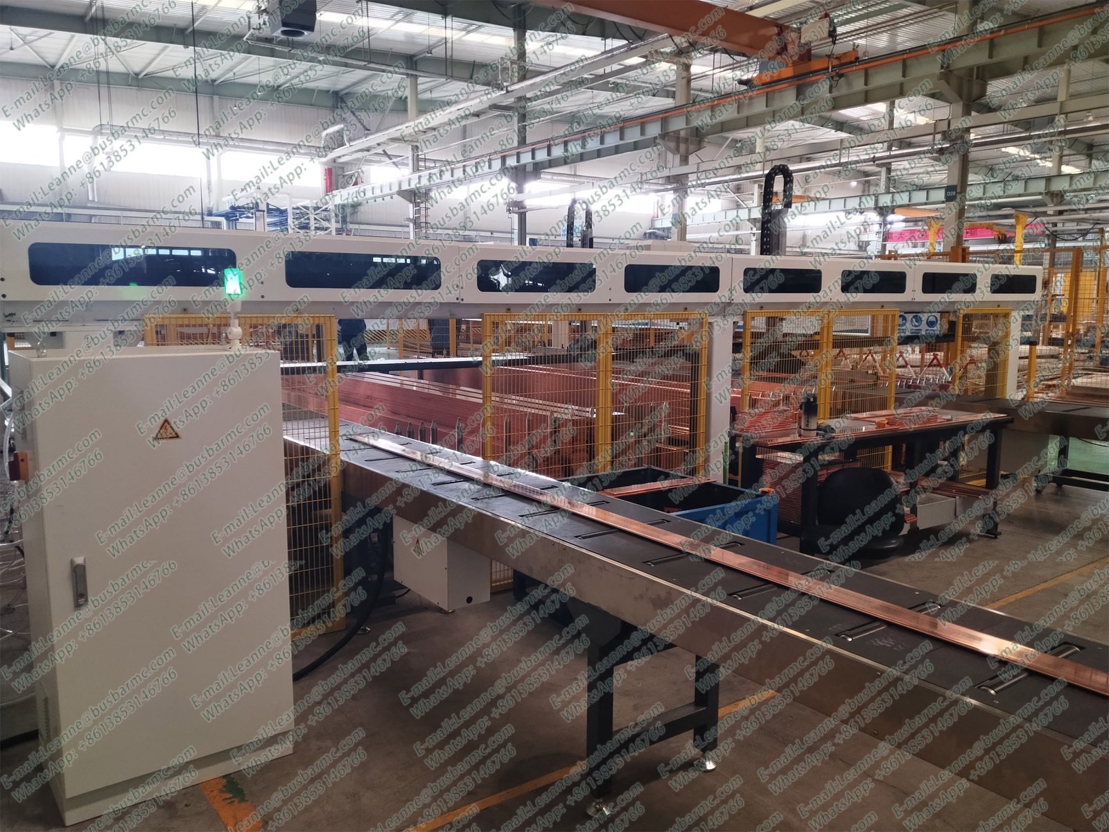 Línea de producción de busbars automatizada